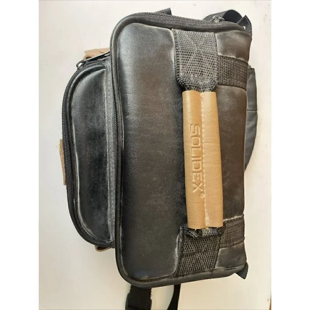 Solidex Performance Video Black Leather Camera Bag 10